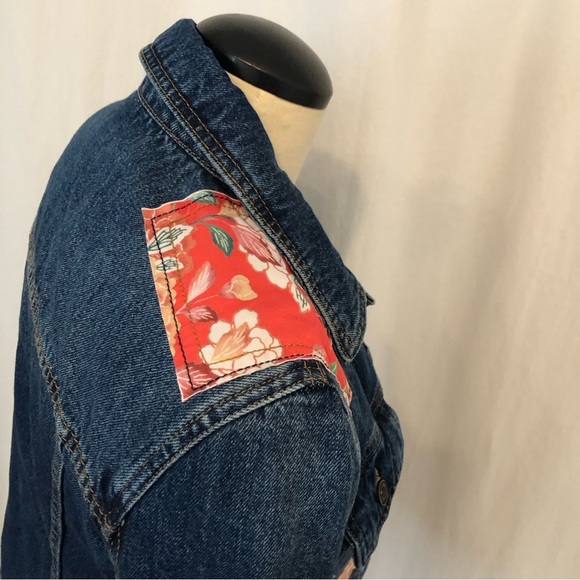 DESIGUAL Boho patchwork jean jacket. Size 4 - Picture 6 of 14
